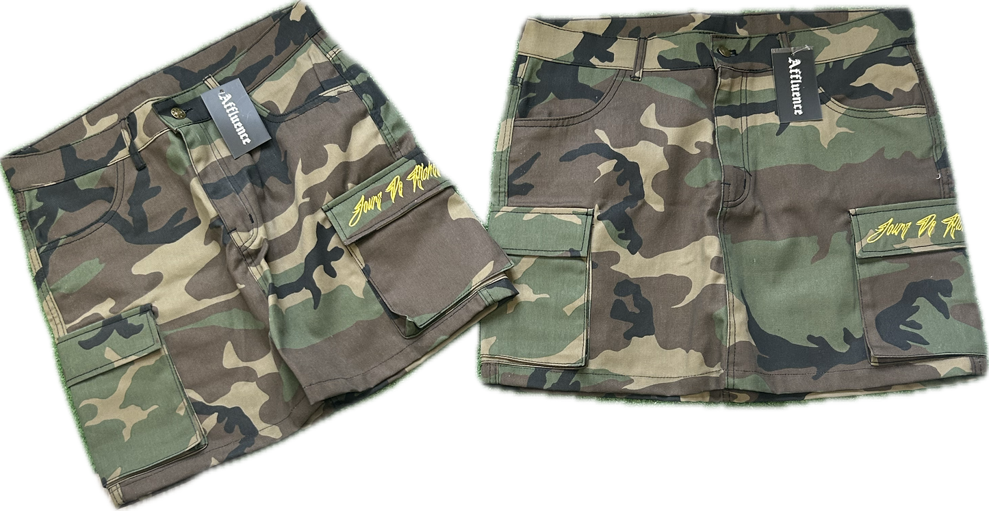 Affluence camo skirt